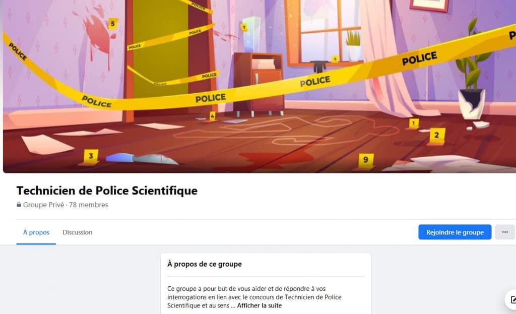 Nouveau groupe "concours de la police scientifique" Police Scientifique